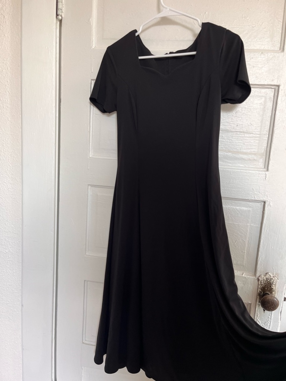 Classic Black Short-Sleeve Dress